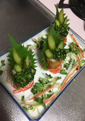 お正月☆食べれる門松-レシピのメイン写真