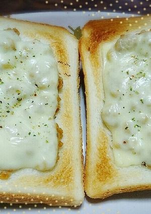 夜食などに♥ひきわり納豆チーズトースト-レシピのメイン写真