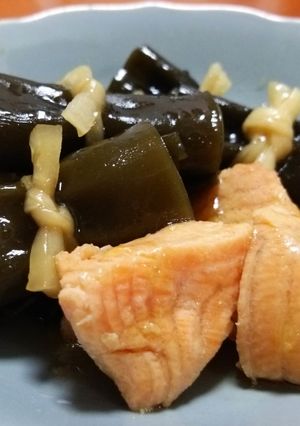 サーモン(鮭)巻き込まずに昆布巻／昆布煮-レシピのメイン写真