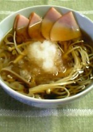 手作りのつゆで☆温かいお蕎麦-レシピのメイン写真
