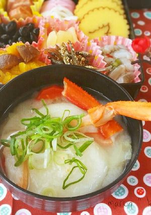 カニと白菜でだし香る♥白味噌のお雑煮-レシピのメイン写真