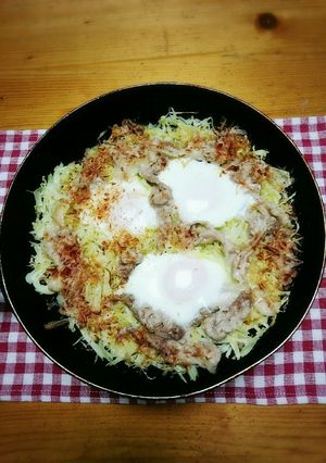 キャベツと豚卵焼き-レシピのメイン写真