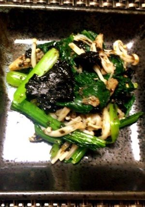 ほうれん草とえのきの海苔あえ-レシピのメイン写真