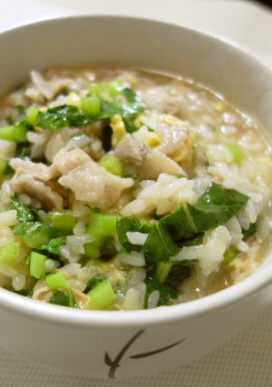 豚肉と大根の葉の雑炊-レシピのメイン写真