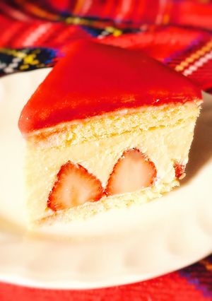 糖質制限◆苺のフレジェ風ケーキ-レシピのメイン写真