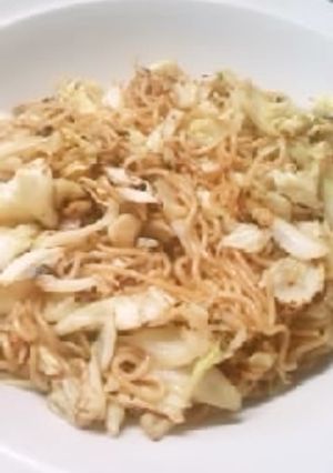 空炒りキャベツの焼きそば・意外に美味！-レシピのメイン写真