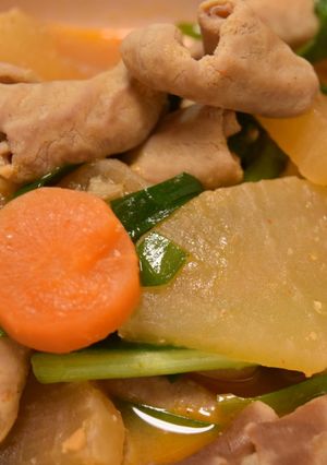 豚の白モツの煮込み キムチ仕立て-レシピのメイン写真