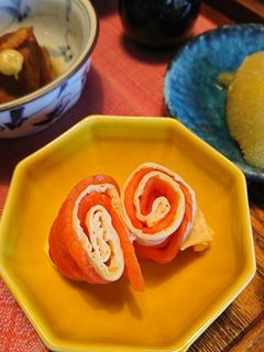 紅白巻✿生湯葉スモークサーモン巻-レシピのメイン写真