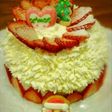 簡単可愛いドームケーキのクリスマスケーキ