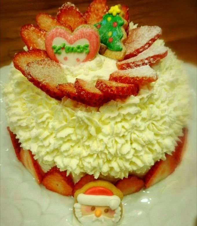 簡単可愛いドームケーキのクリスマスケーキ-レシピのメイン写真