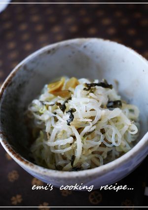 簡単ヘルシー♪糸こん高菜ねぎ明太-レシピのメイン写真