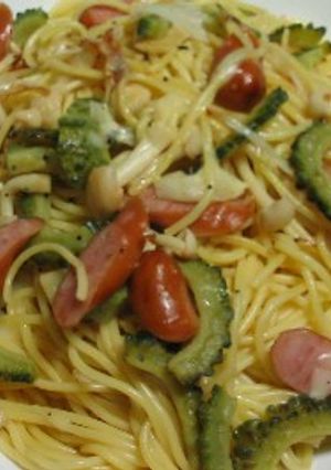 チーズでマイルドゴーヤパスタ-レシピのメイン写真