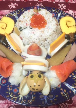 ミニおせち2017・富士山とフクロウ-レシピのメイン写真