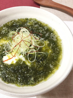 おぼろ豆腐とアオサ海苔の白だし汁-レシピのメイン写真