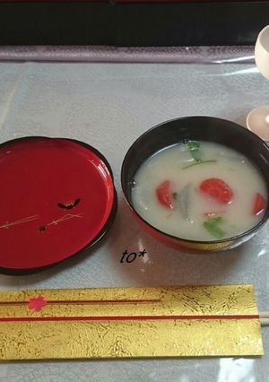 お雑煮(紅白雑煮)-レシピのメイン写真