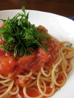 超簡単!ツナ&トマトパスタ-レシピのメイン写真