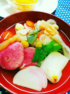 華やかお雑煮-レシピのメイン写真