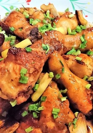 ご飯が進む【手羽元とコロコロ葱の照り煮】-レシピのメイン写真