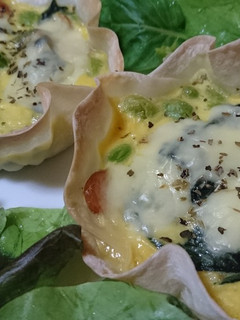 餃子の皮を使った簡単キッシュ♪-レシピのメイン写真