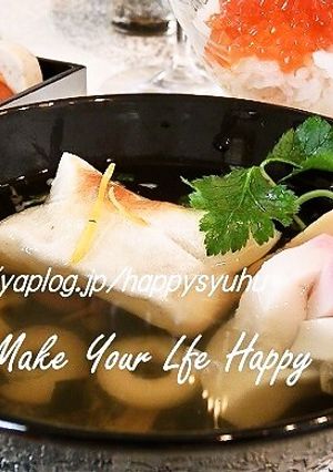 松茸の味お吸い物と生姜de☆お雑煮-レシピのメイン写真