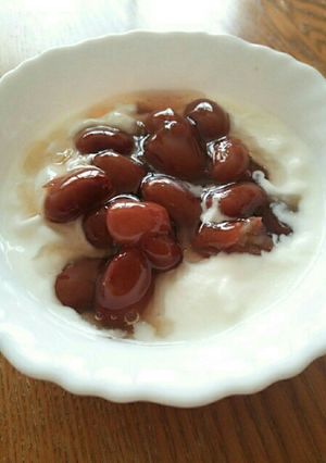 黒豆煮★残った黒豆★ヨーグルト★金時豆-レシピのメイン写真