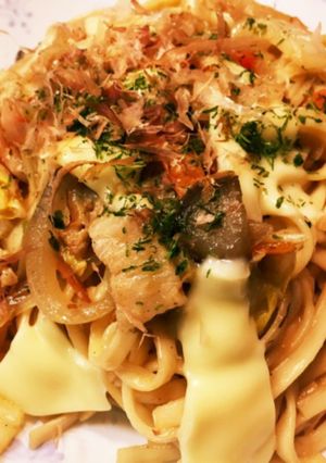簡単 焼うどんのグラタン風-レシピのメイン写真