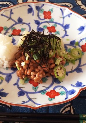 おろしオクラねぎ納豆餅-レシピのメイン写真