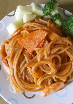 お鍋一つで！昔なつかしナポリタン！-レシピのメイン写真