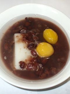 レンジでぜんざい♪栗入り簡単お汁粉-レシピのメイン写真