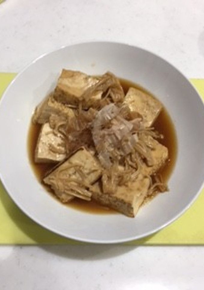 15分でできる焼豆腐とえのきの煮物-レシピのメイン写真