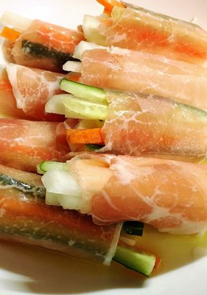 簡単!生ハムのシャキシャキ巻き-レシピのメイン写真