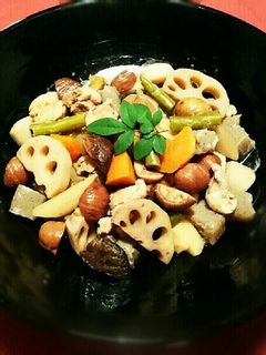 甘栗入り♪贅沢がめ煮(筑前煮)-レシピのメイン写真