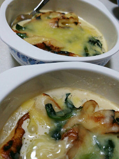 餅入りちくわほうれん草のクリームグラタン-レシピのメイン写真