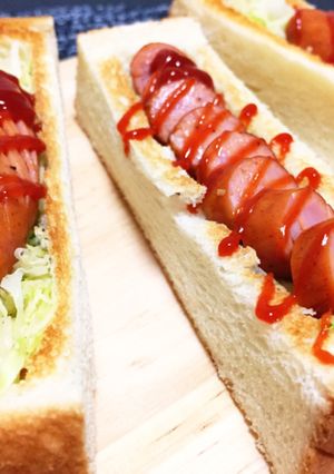 食パンで★スティックホットドッグ-レシピのメイン写真