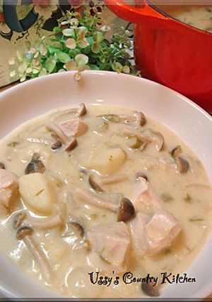 チキン＆きのこwithアスパラクリーム-レシピのメイン写真