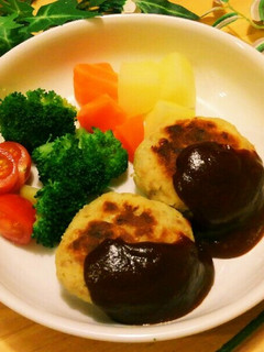 おからハンバーグ❤ソースがとろける美味-レシピのメイン写真