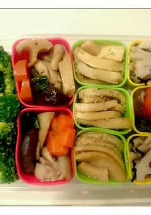 冷凍お弁当お野菜おかず:筍のごま中華炒め-レシピのメイン写真