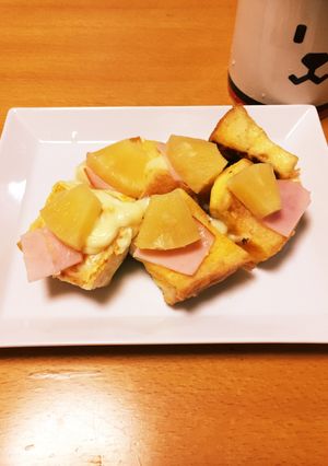 ❁パインとハムチーズのフレンチトースト❁-レシピのメイン写真