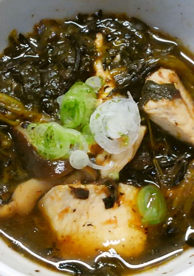 鶏むね肉とほうれん草 ひじきの和風煮♪-レシピのメイン写真