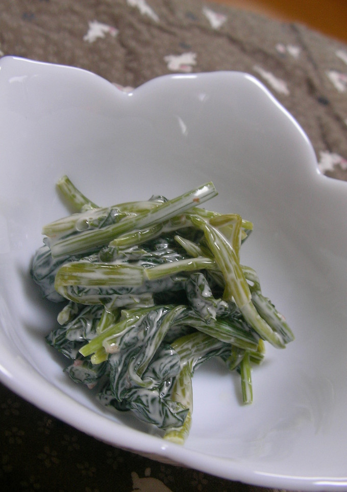 ほうれん草のチリマヨ和え-レシピのメイン写真