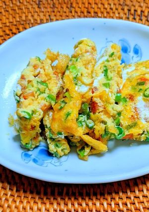 桜えびと揚げ玉の卵焼き-レシピのメイン写真