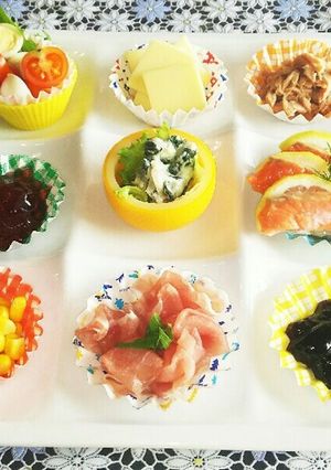 ❤おつまみに カナッペ セルフ9種盛り❤-レシピのメイン写真