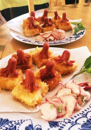 タコ星人・オン・豆腐-レシピのメイン写真