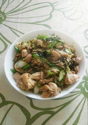 簡単!鶏肉と昆布の炒め-レシピのメイン写真