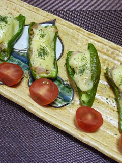 ピーマンのツナマヨ焼き!(^^)!-レシピのメイン写真