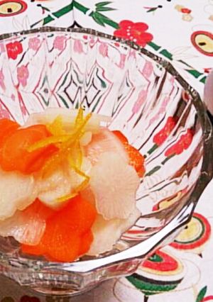 甘さ控えめ大人の紅白梅なます-レシピのメイン写真