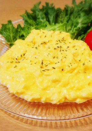 朝食に♪簡単ふわふわスクランブルエッグ♡-レシピのメイン写真