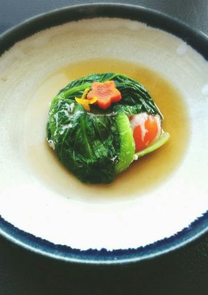 簡単！卵と豚肉の小松菜包み煮-レシピのメイン写真