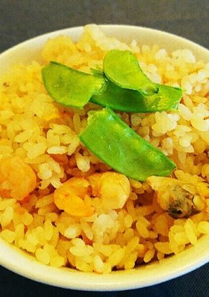 シーフードミックスの白味噌炊き込みご飯-レシピのメイン写真