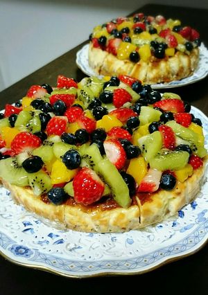 フルーツたっぷりチーズケーキ(*^^*)-レシピのメイン写真